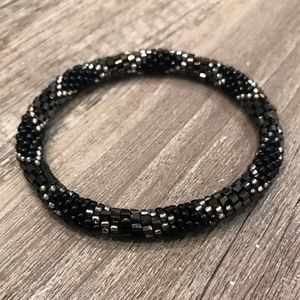 Multicolored Beaded Roll-On Bracelet | Stackable